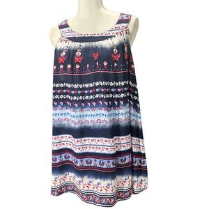 Cato C 1946 EUC red white and blue oversized halter top. Size 22/24